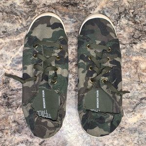 Time and True camo slip on sneakers (New)